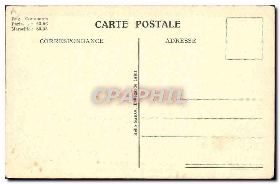 CPA Bateau Paquebot Sidi Brahim ligne hebdomadaire Marseille Alger  — Verso