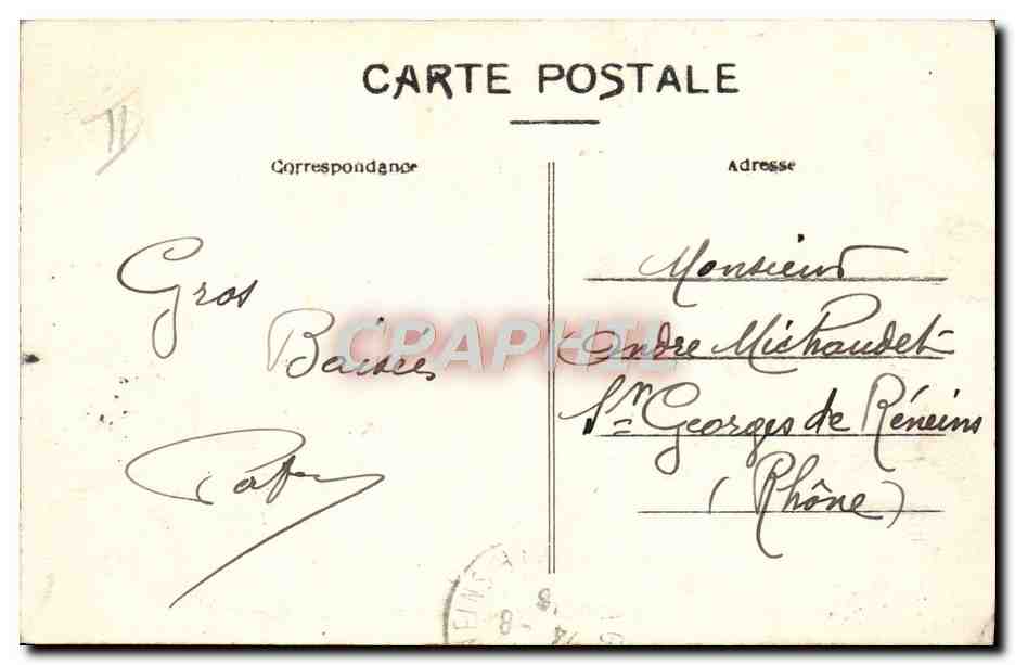 Sidi Brahim — Compagnie Générale de Transports Maritimes — Souvenir de Voyage — Verso