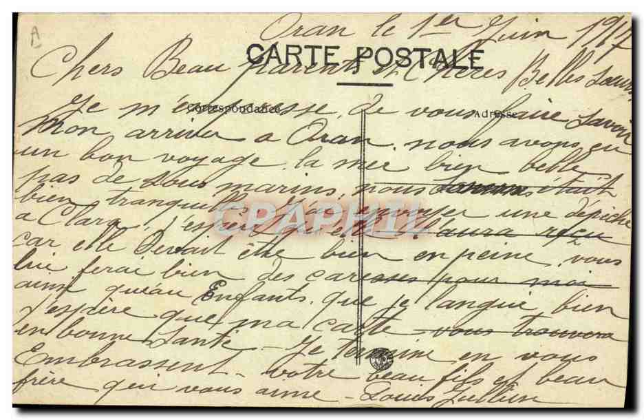 Sidi Brahim — Compagnie Générale de Transports Maritimes — Souvenir de Voyage — Reverso