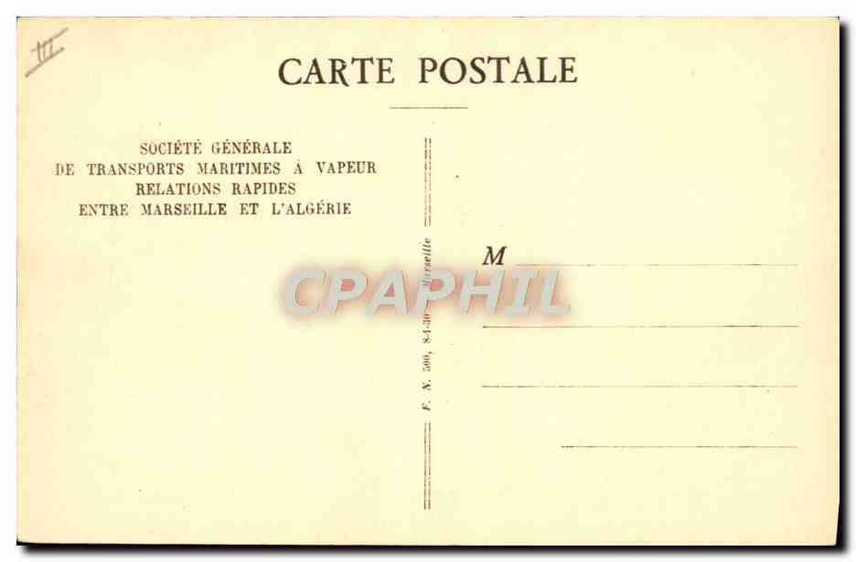 Paquebot "SIDI-BEL-ABBÈS" — S.G.T.M. — Société Générale de Transports Maritimes à Vapeur — Reverso