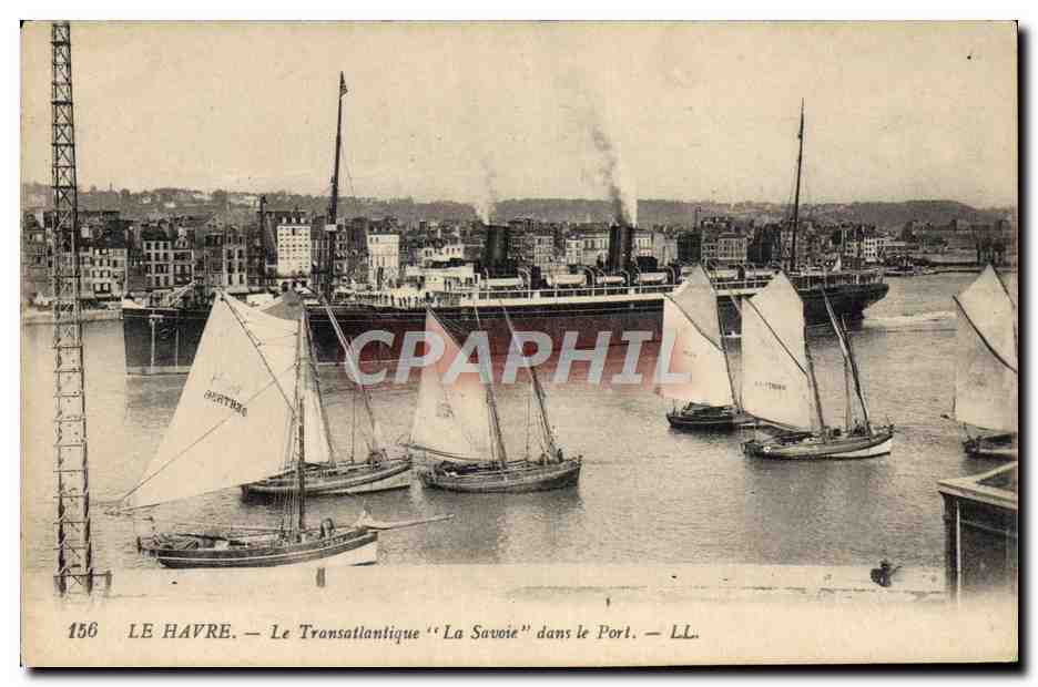 Le Havre — Le Transatlantique "La Savoie" dans le Port — LL. n°156