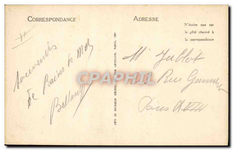 CPA Maillots de bains Femme La lecon de natation — Rückseite