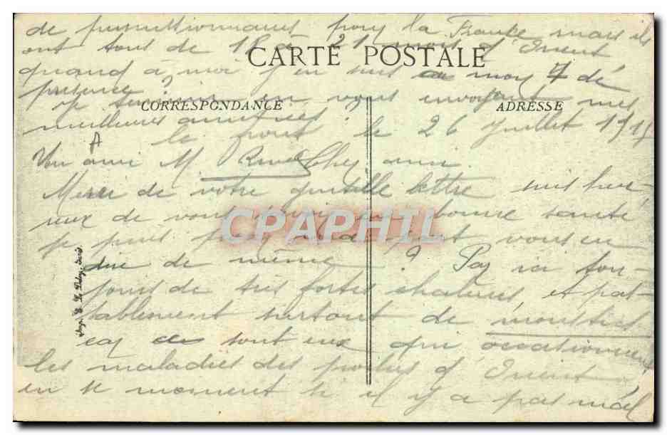Campo di Lembed vicino a Salonicco — Guerra 1914-15 nei Balcani — Visé, Parigi N° 1329 — Verso