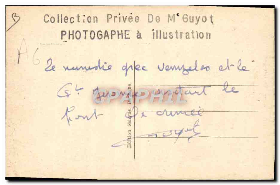 Il numero di Vangelos e il Generale De Gaulle — Edizione Privata di M'Guyot — Verso