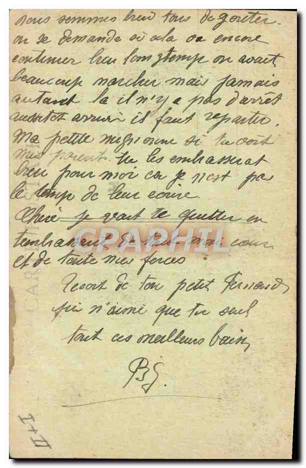 Cuirassés américains en file de combat dans l'Adriatique — texte imprimé sur recto — Verso