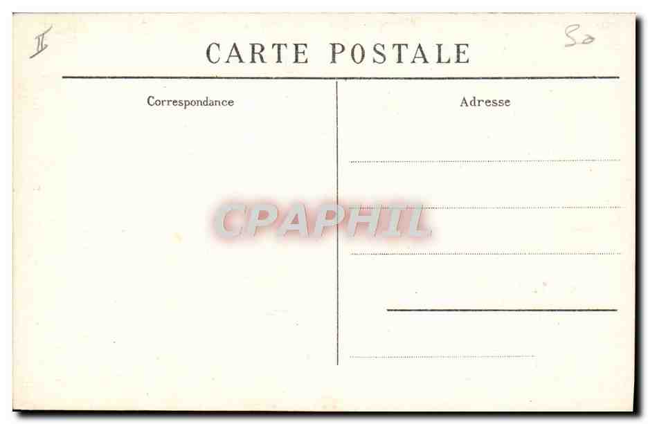 CPA Militaria Musee de l'armee Farre Le sergent N ramene le corps du capitaine Fequant au camp d'aviation Avion — Rückseite