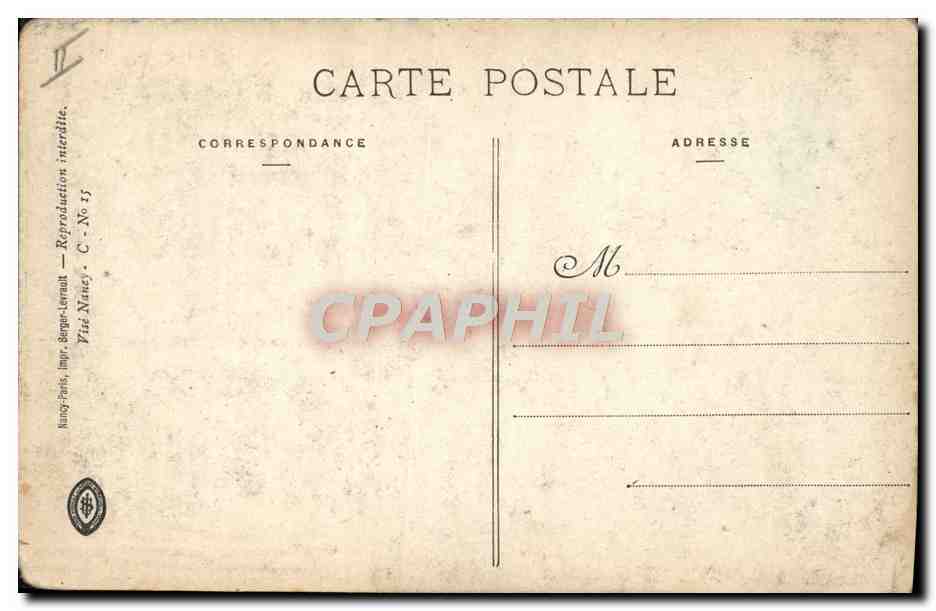 CPA Militaria Un des avions allemands Nancy Nomeny Avion — Rückseite