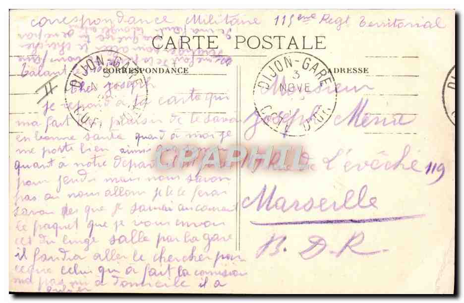 CPA Militaria Explosion d'un obus Howitzer 420mm surnomme La marmite Aeroplane en reconnaissance signalant la cavalerie — Rückseite