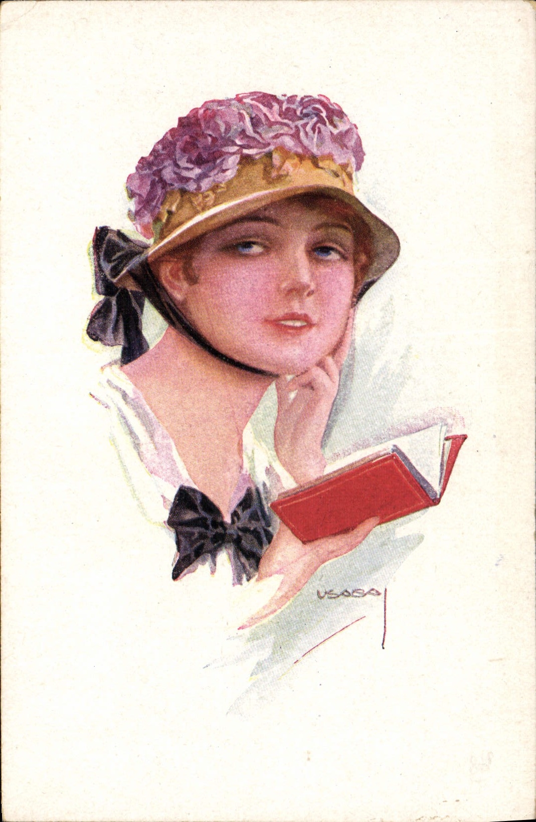 CPA Fantaisie Illustrateur Femme