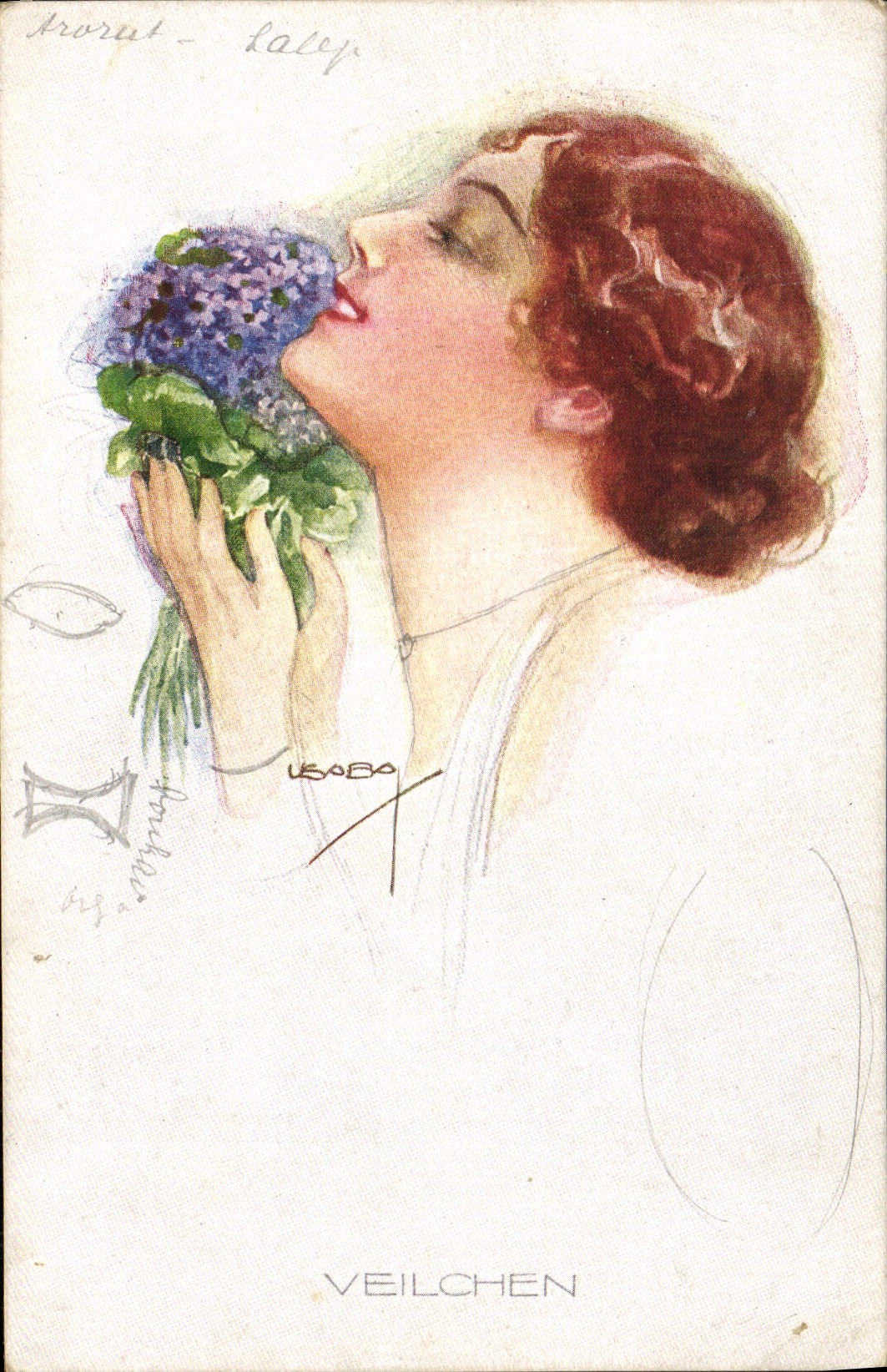 CPA Fantaisie Illustrateur Femme