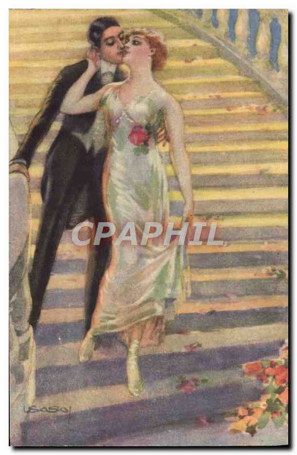 CPA Fantaisie Illustrateur Femme