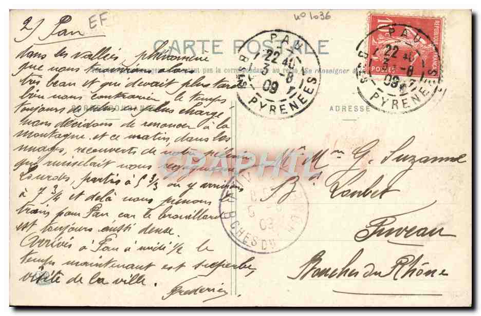 CPA Folklore Basses Pyrenees Attelage Bearnais Boeufs TOP — Rückseite