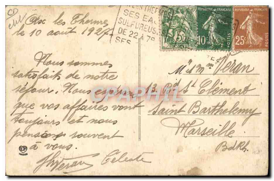 CPA Folklore Pyrenees Types de montagnardes Ane Mule  — Rückseite