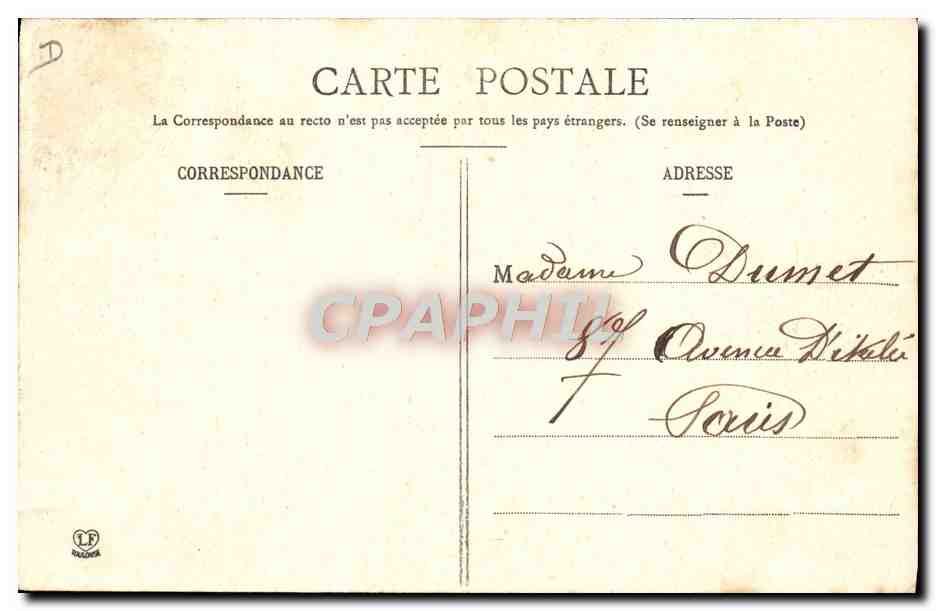 CPA Folklore Attelage de boeufs pyreneens TOP — Rückseite