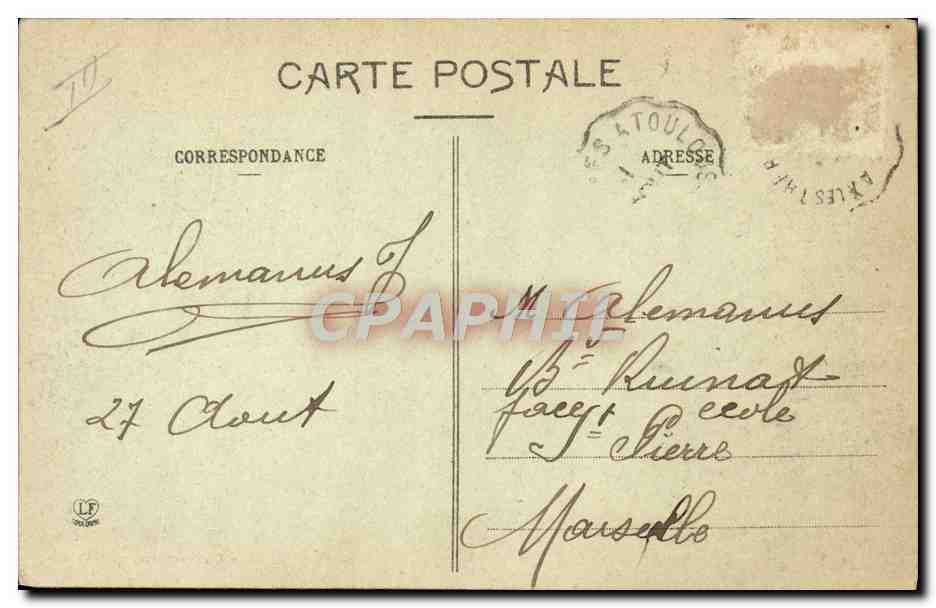 Les Pyrénées — Conducteur de mulets — (3e Série) n°1055 — Achterkant