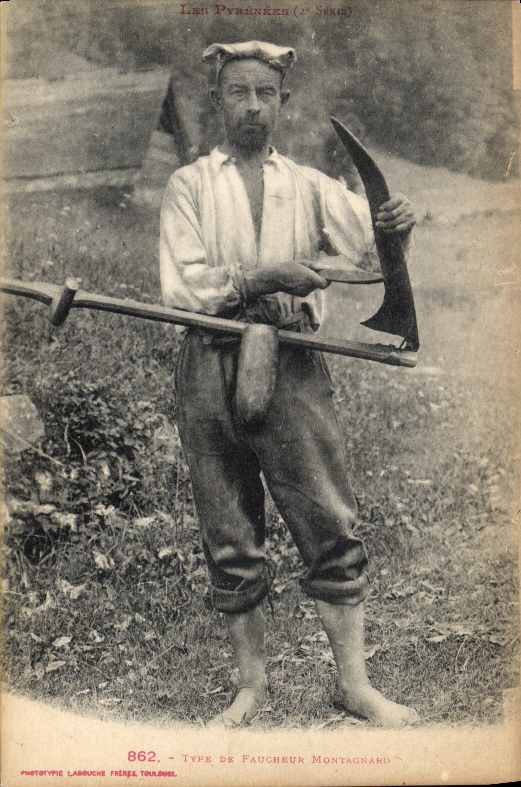 Type de Faucheur Montagnard — Lieu Pyrénées (2e Série) — Phototype Labouche Frères, Toulouse, n°862
