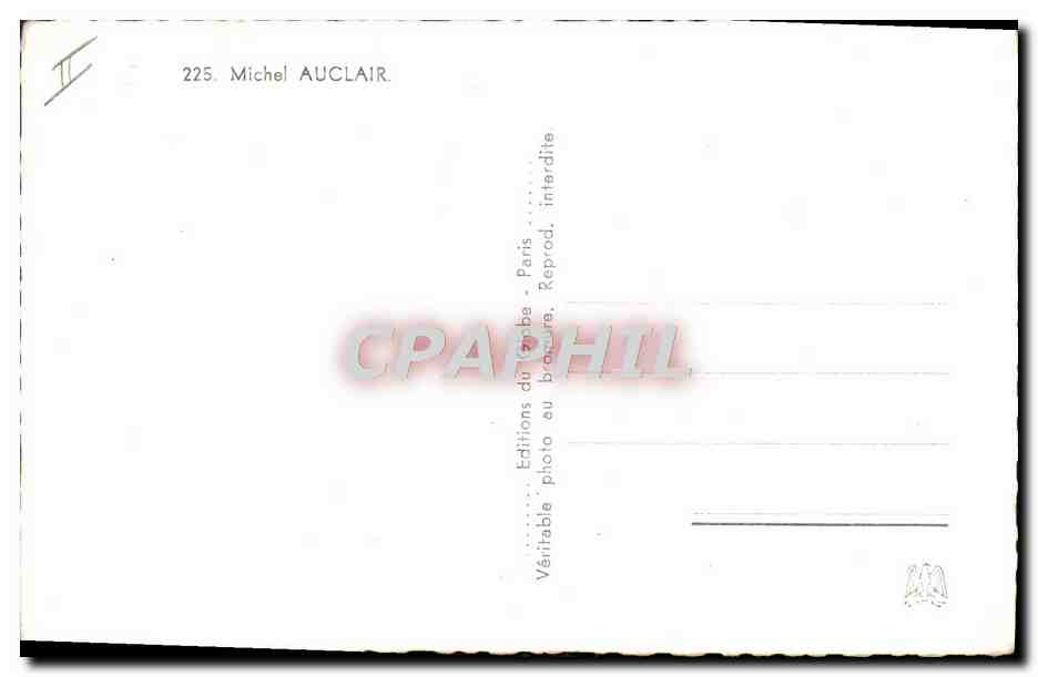 CPM Cinema Michel Auclair  — Rückseite