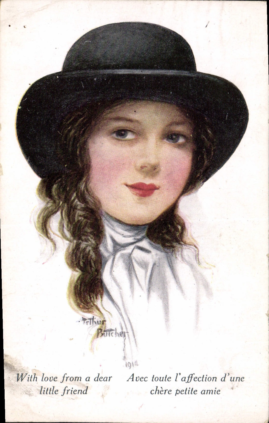 CPA Fantaisie Illustrateur Femme