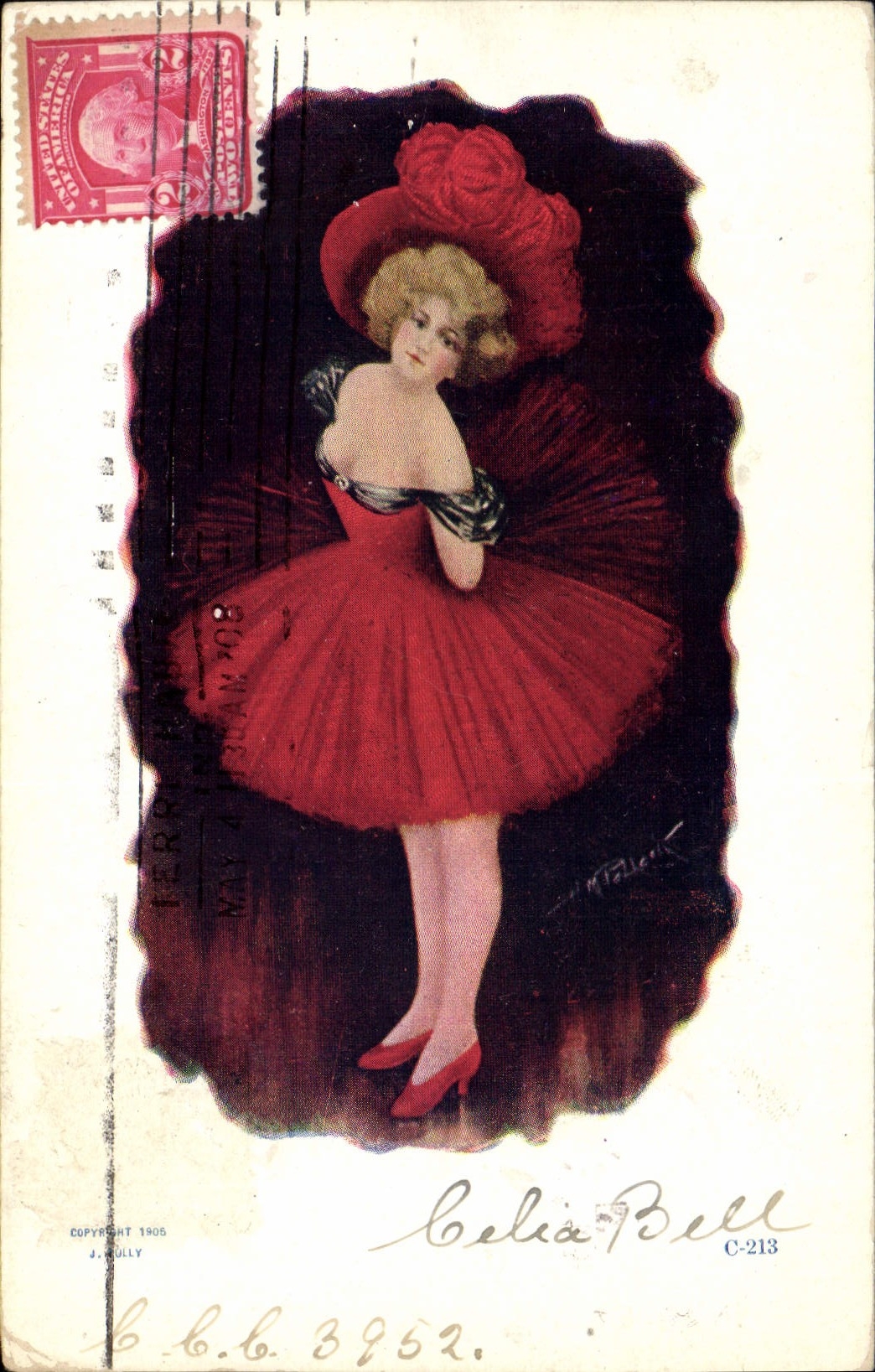CPA Fantaisie Illustrateur Femme Danseuse