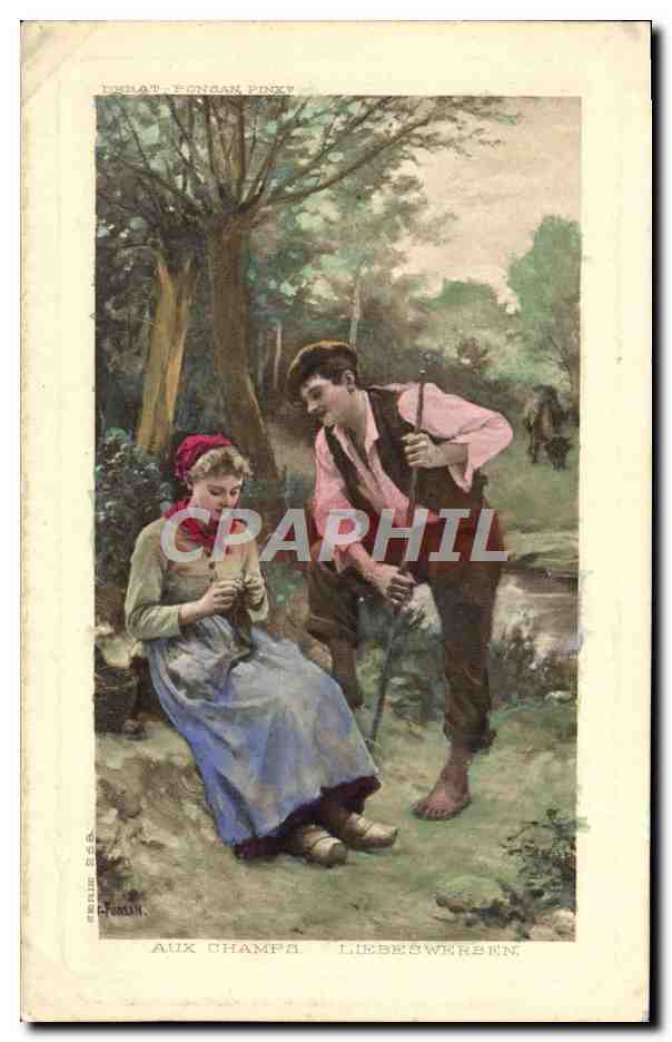 CPA Fantaisie Illustrateur Femme Couple