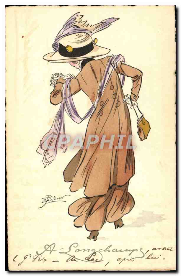 CPA Fantaisie Illustrateur Femme 