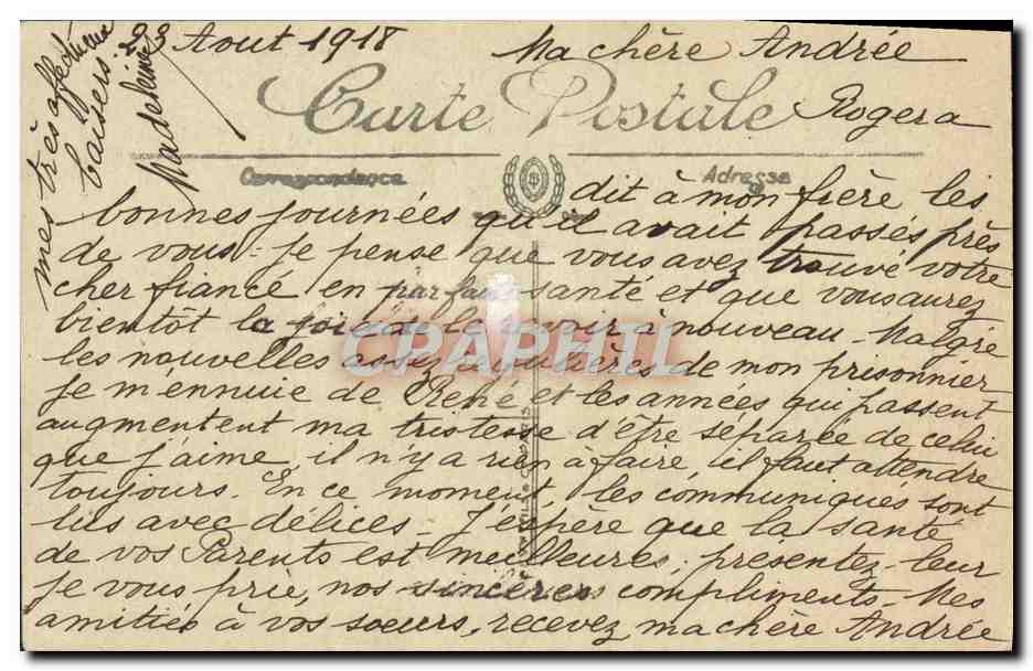 CPA Lisieux Manoir de la Salamandre Rue aux Feves Porte du 16eme — Verso