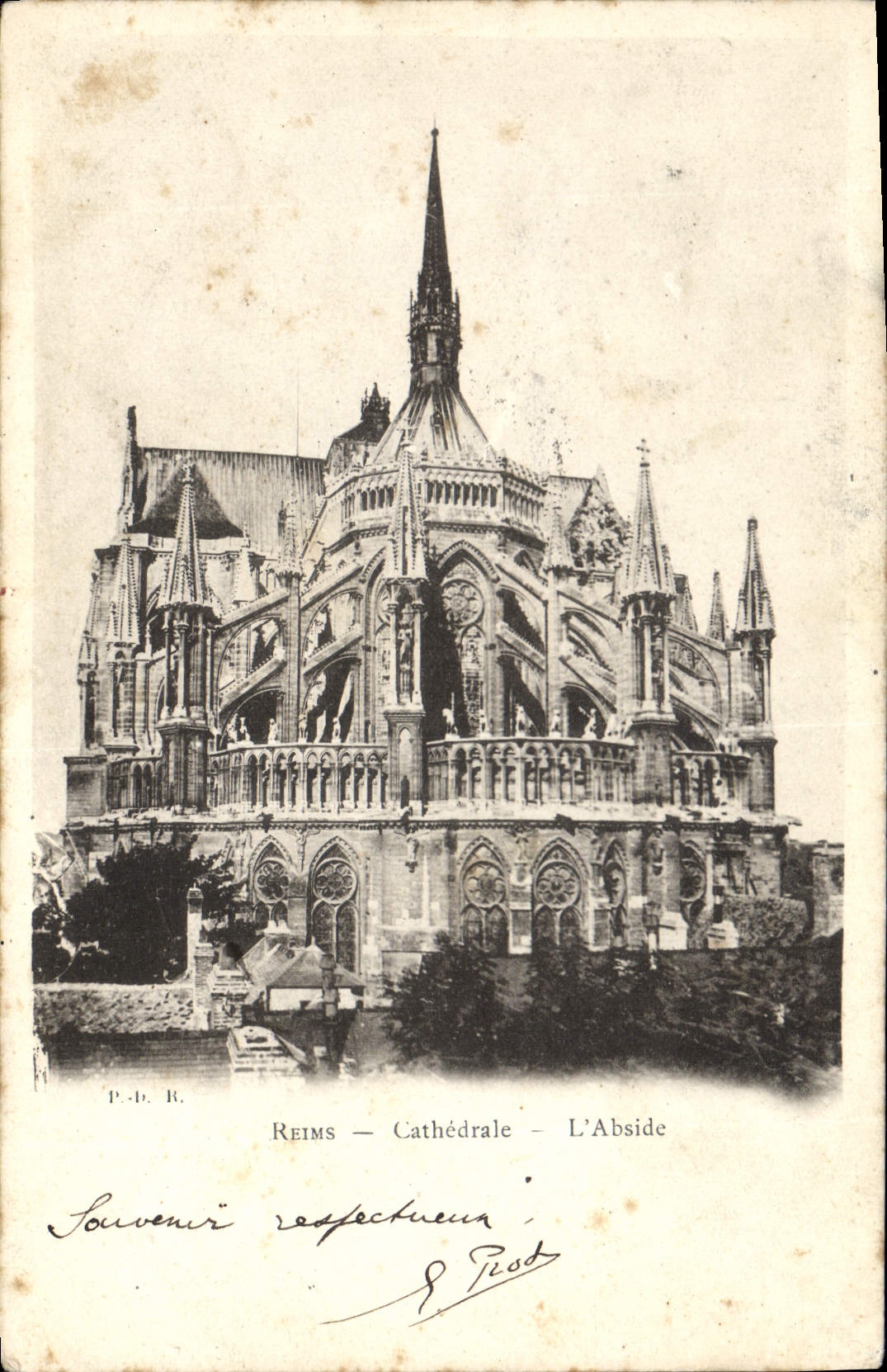 Reims — Cathédrale — L'Abside — P.D.R.
