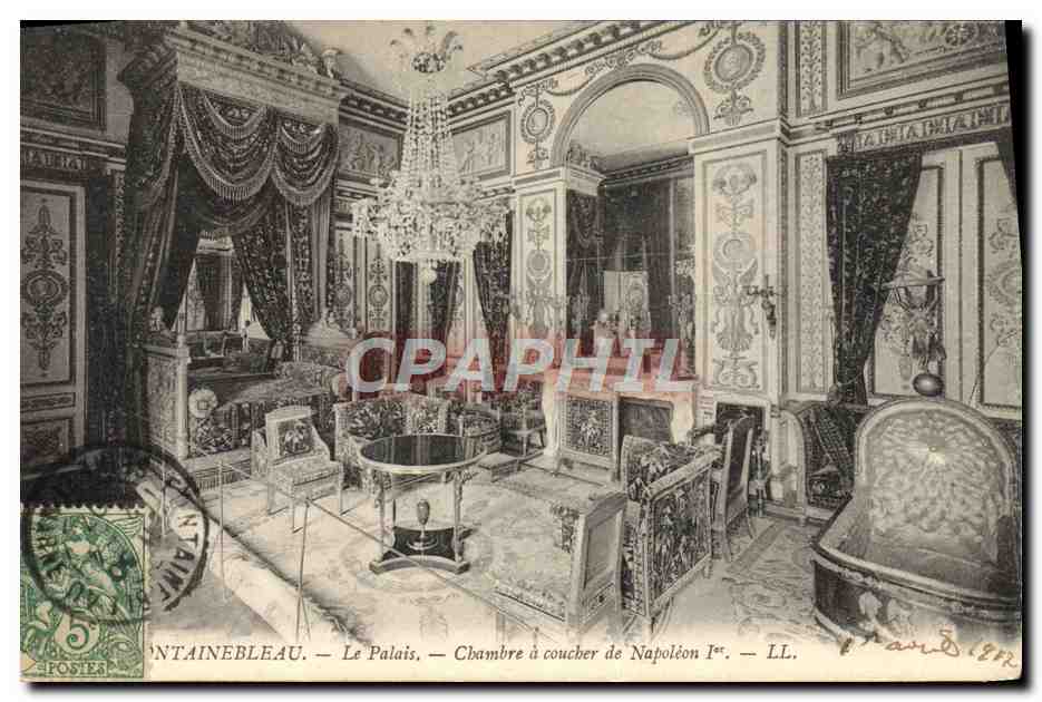 Fontainebleau — Le Palais — Chambre à coucher de Napoléon Ier — LL.