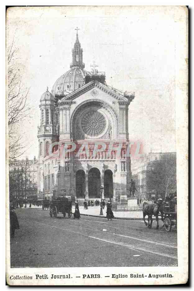 CPA Paris Eglise Saint Augustin