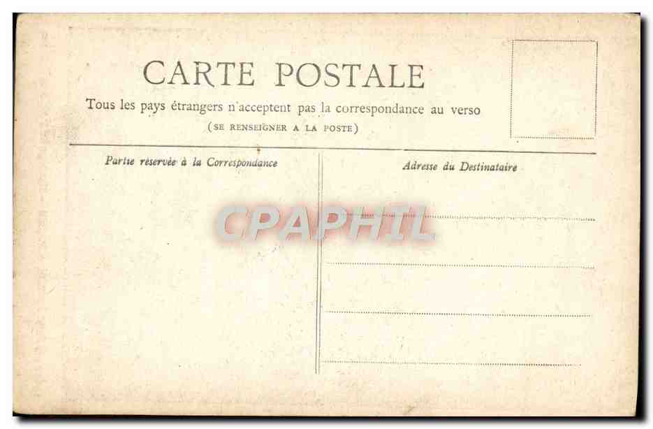 CPA Paris Horloge du Palais de Justice — Rückseite