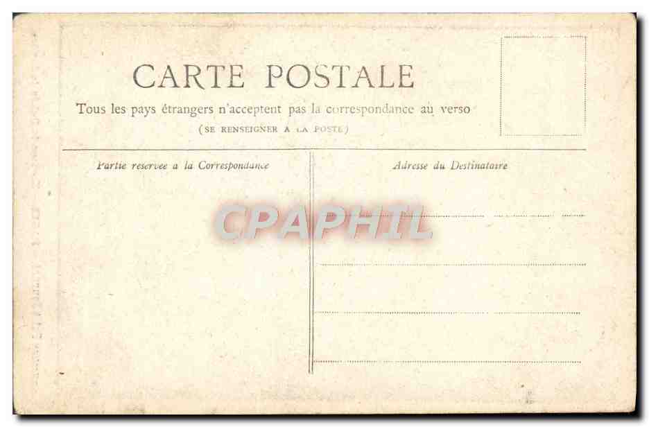 CPA Paris Horloge du Palais de Justice — Rückseite
