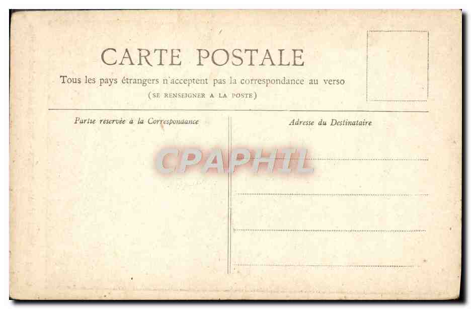 CPA Paris Horloge du Palais de Justice — Rückseite