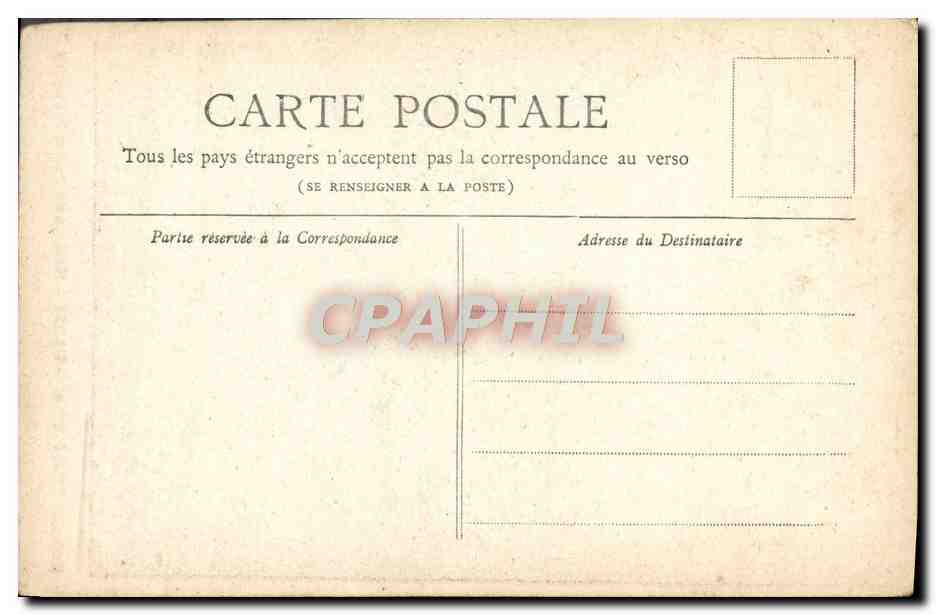 CPA Paris Horloge du Palais de Justice — Rückseite