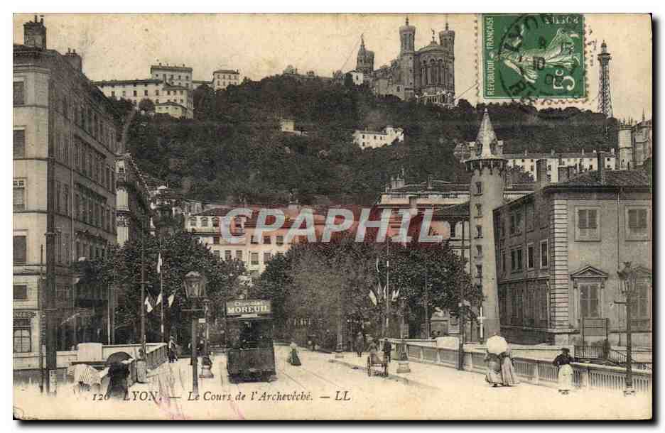 LYON — Le Cours de l'Archevêché — LL