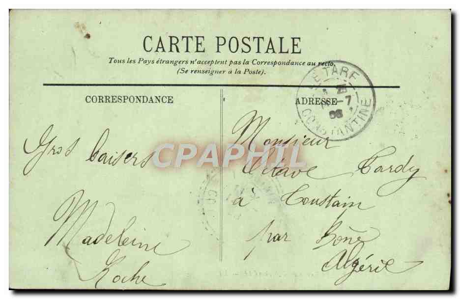 LYON — Le Cours de l'Archevêché — LL — Verso