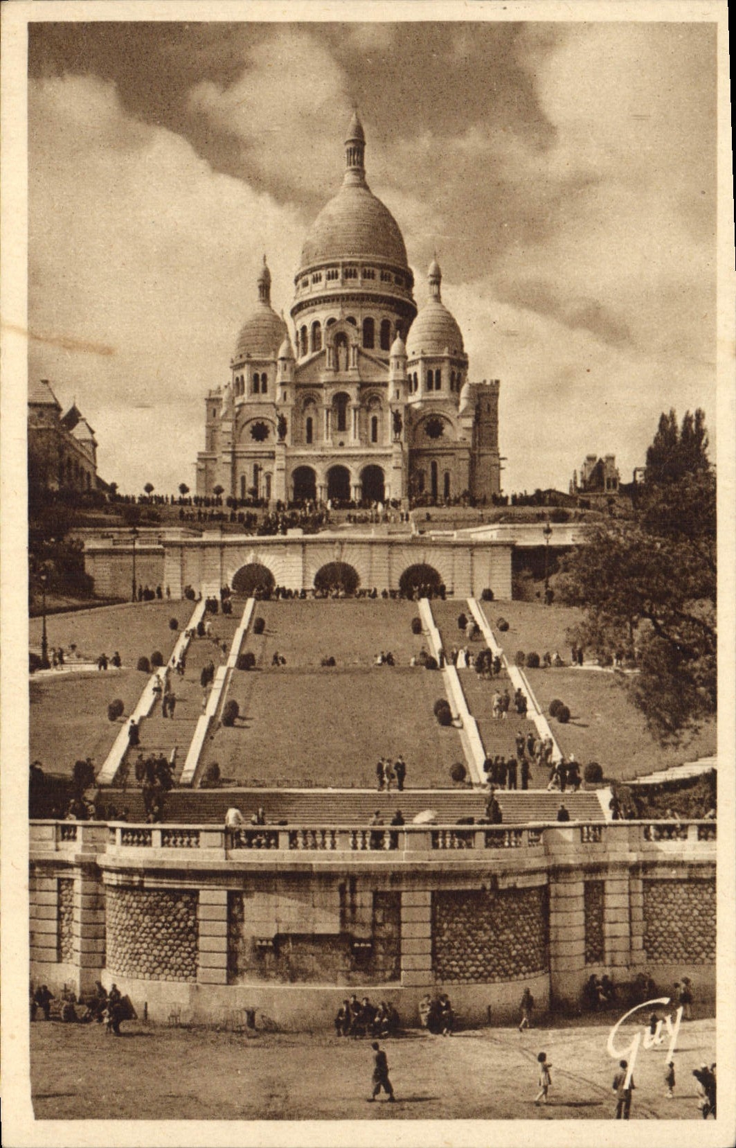 CPA Paris Basilique de Montmartre