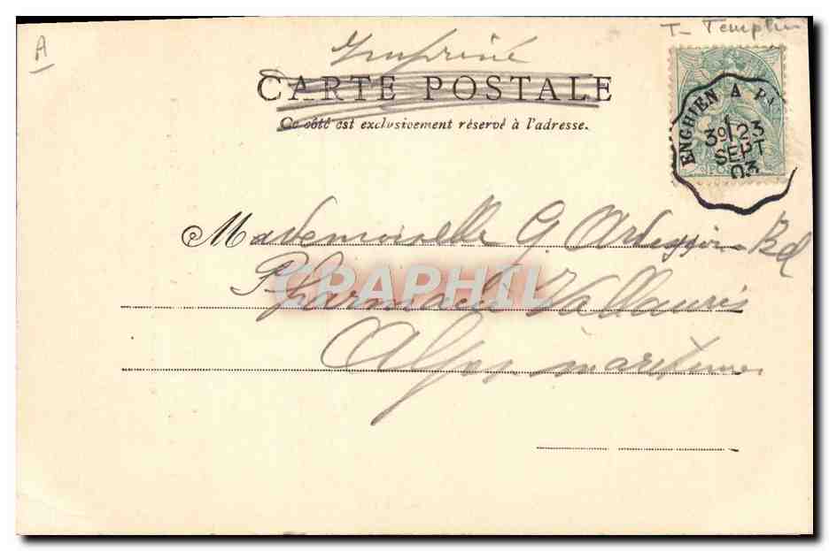 CPA Montmorency Les Derniers Vestiges Du Monastere Des Templiers Ancienne eglise Notre Dame — Verso