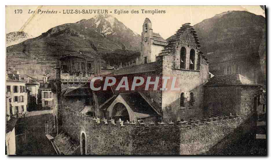 CPA Les Hautes Pyrenees Luz St Sauveur Eglise des Templiers 