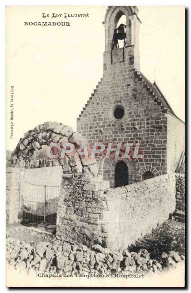 CPA Rocamadour Chapelle des templiers de l'Hospitalet 