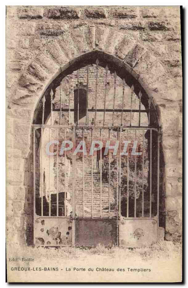 Gréoux-les-Bains — La Porte du Château des Templiers — Edit. Baille