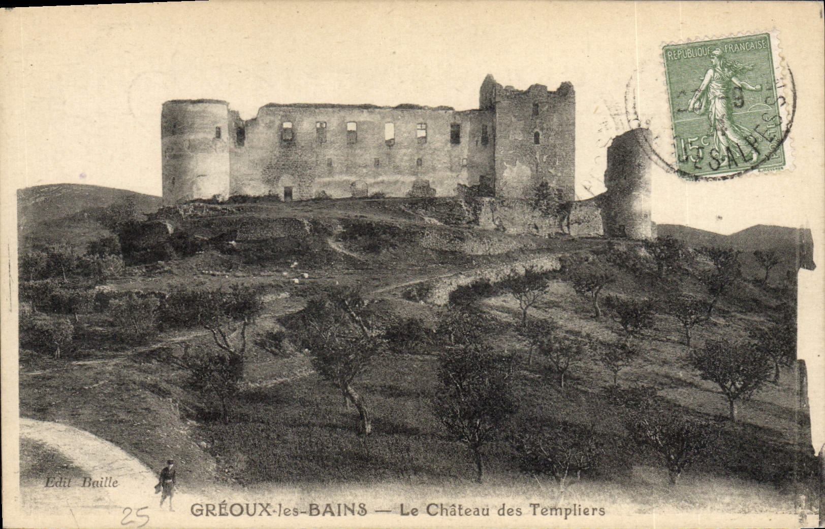 CPA Greoux Les Bains Le Chateau Des Templiers