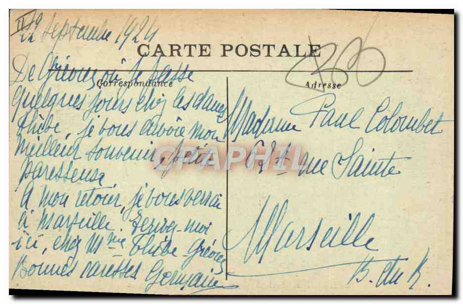 CPA Greoux Les Bains Le Chateau Des Templiers — Rückseite