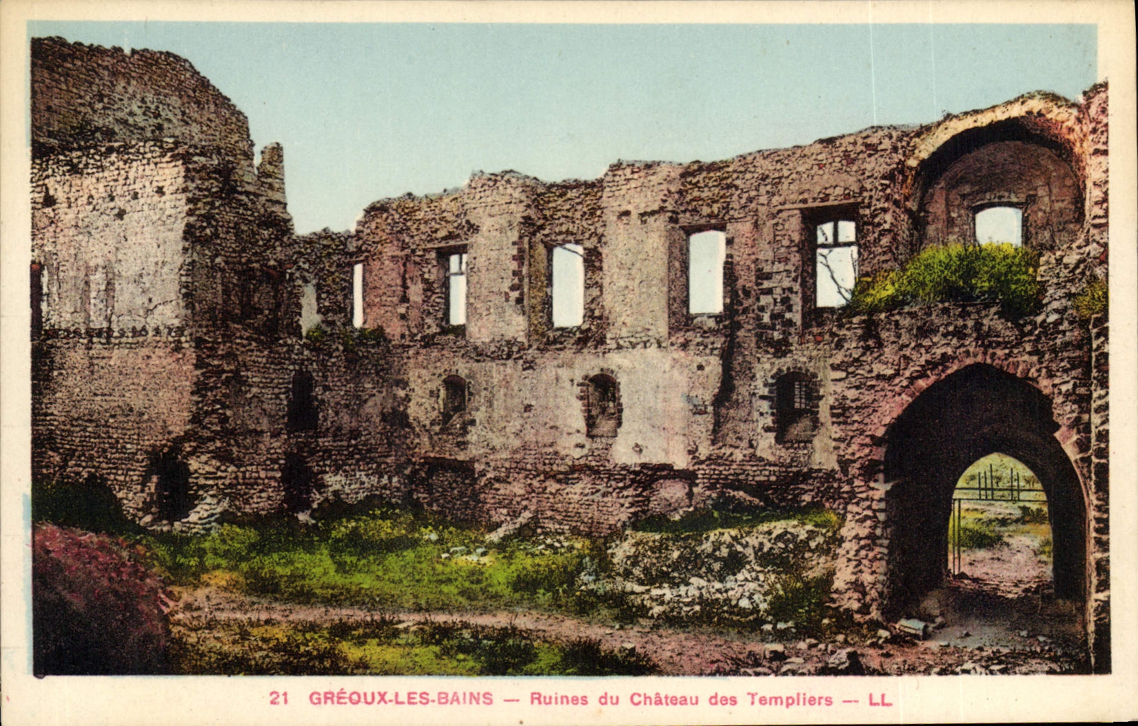 Gréoux-les-Bains — Ruines du Château des Templiers — LL