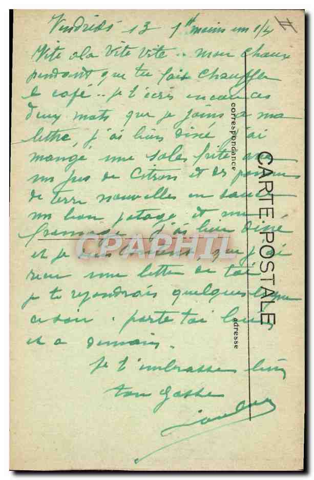 CPA Sanatorium de Monbran Le pavillon du medecin Directeur  — Rückseite