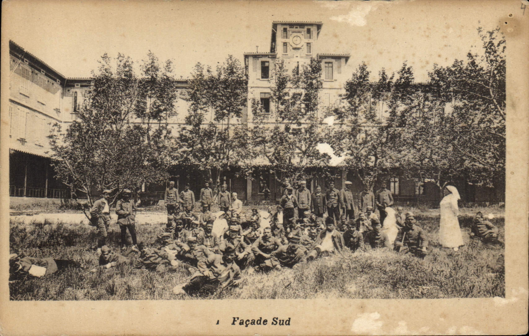 Hôpital auxiliaire No 109 — Façade Sud — Union des Femmes de France