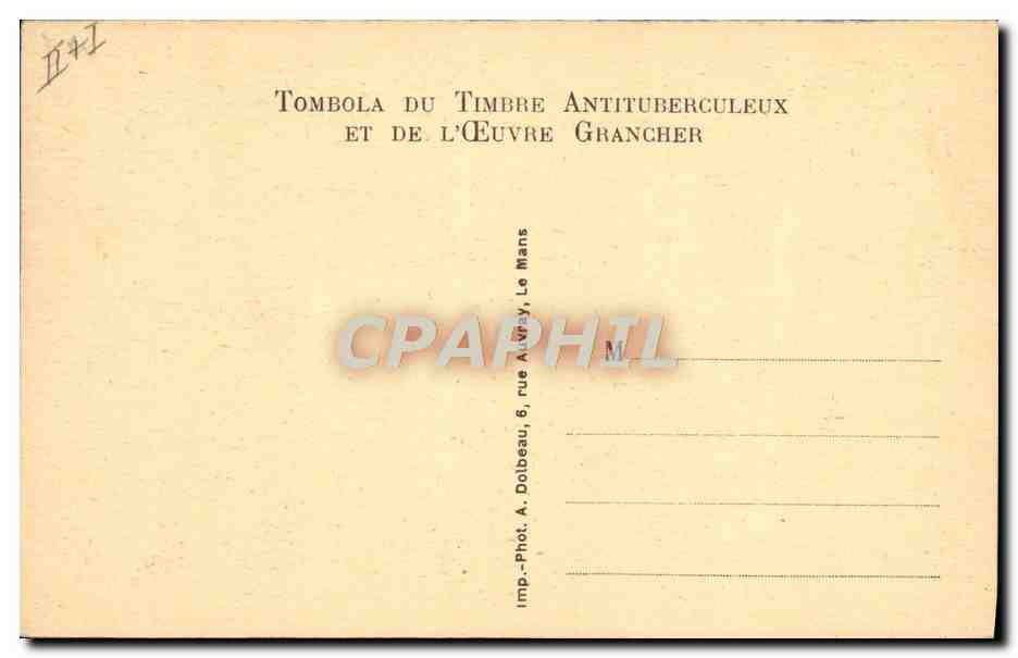 Sanatorium de Parigné-l'Évêque (Sarthe) — Réfertoire des Femmes — Association d'Hygiène Sociale et de Préservation Antituberculeuse de la Sarthe — Rückseite