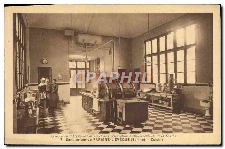 CPA Sanatorium de Parigne l'Eveque Cuisine 