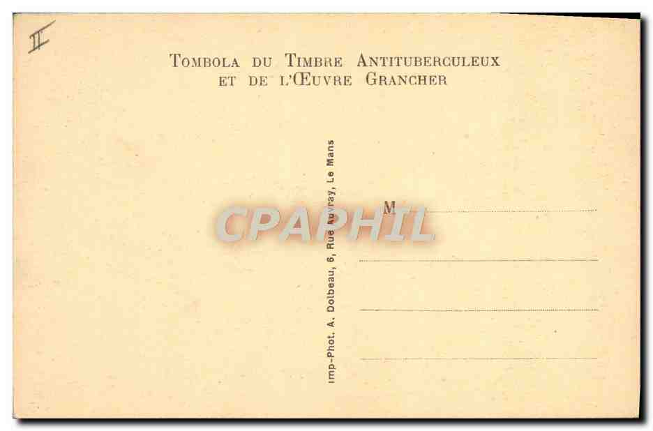 CPA Sanatorium de Parigne l'Eveque Cuisine  — Rückseite