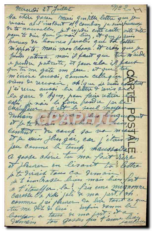 CPA Sanatorium de Monbran Cote ouest et la tour — Rückseite
