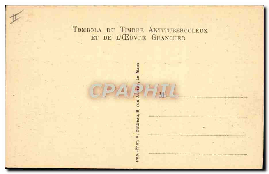 CPA Sanatorium de Parigne l'Eveque Refectoire des femmes — Rückseite